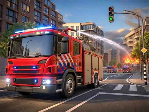 Fire Truck Rescue simulator - 2025jogo