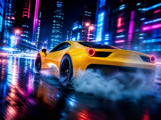 Neon City Drift Racing - 2025jogo